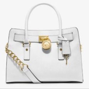 Michal Kors Hamilton Bag White